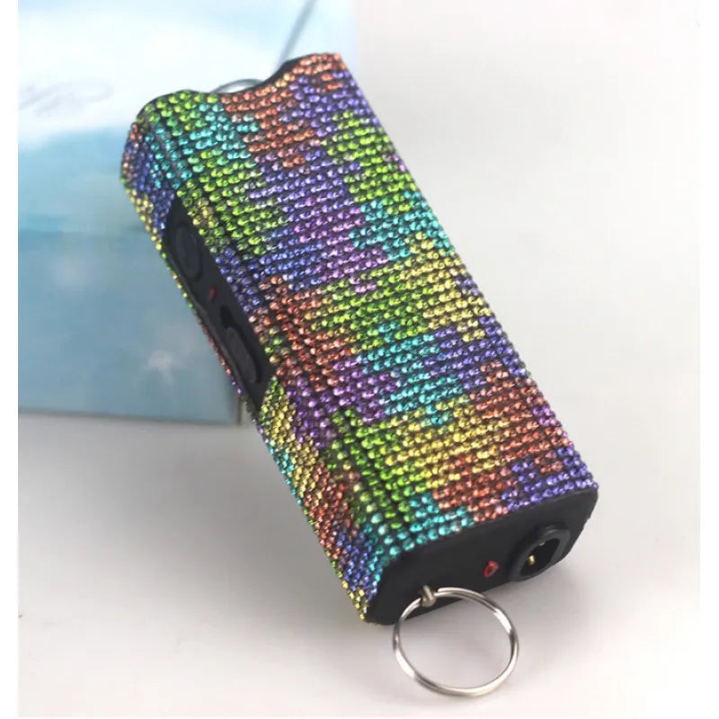 Luxe Stun Gun Keychain – Elegant Self-Defense with LED Light (18+)
