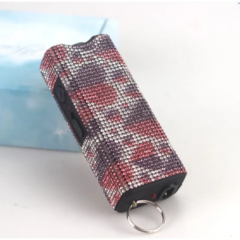 Luxe Stun Gun Keychain – Elegant Self-Defense with LED Light (18+)