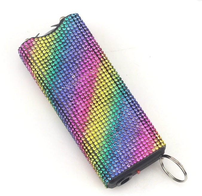 Luxe Stun Gun Keychain – Elegant Self-Defense with LED Light (18+)
