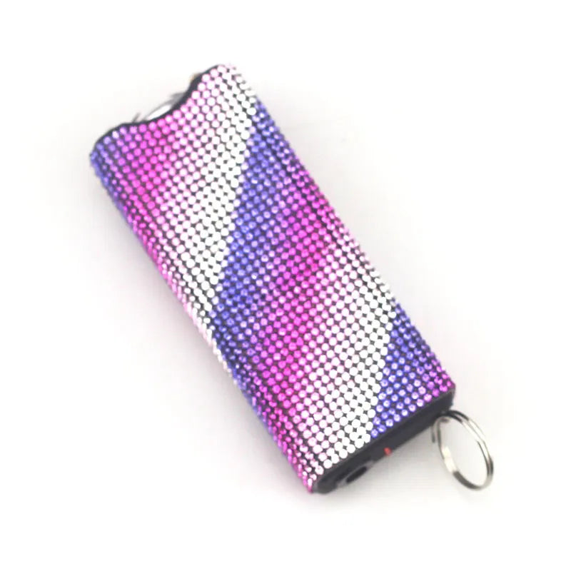 Luxe Stun Gun Keychain – Elegant Self-Defense with LED Light (18+)